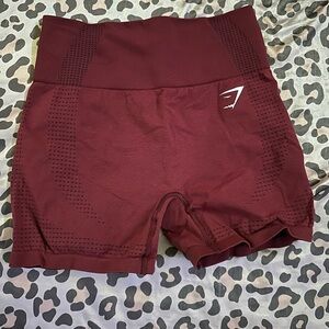 Gymshark Maroon Athletic Shorts
